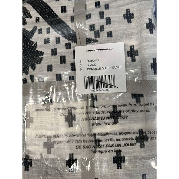 NWT Anthropologie Jacquard Woven Jeanette Queen Duvet - Picture 8 of 9